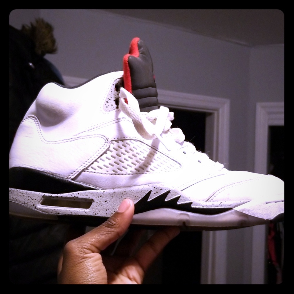 Jordan Retro 5 White Cement